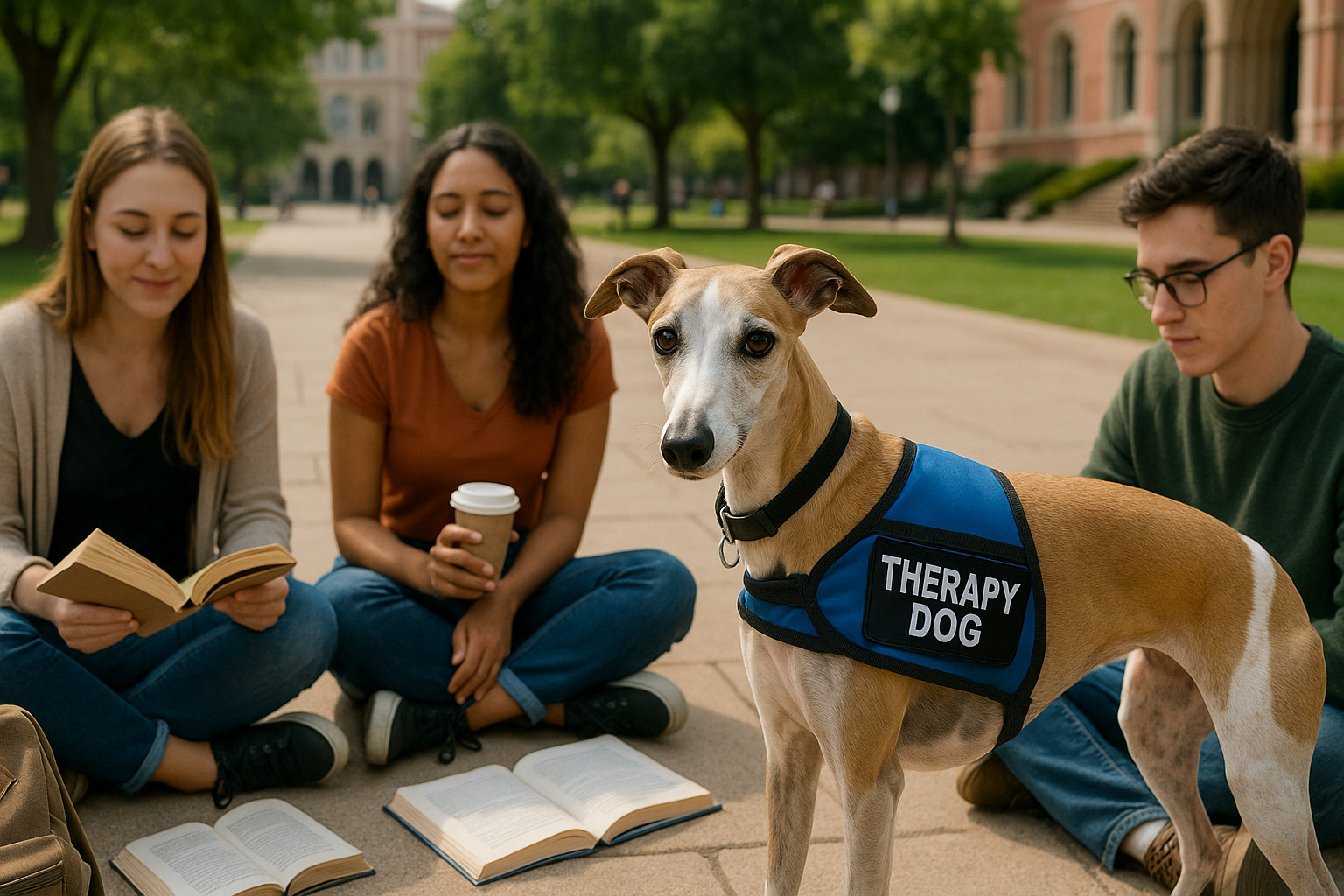 Whippet as a Therapy Dog