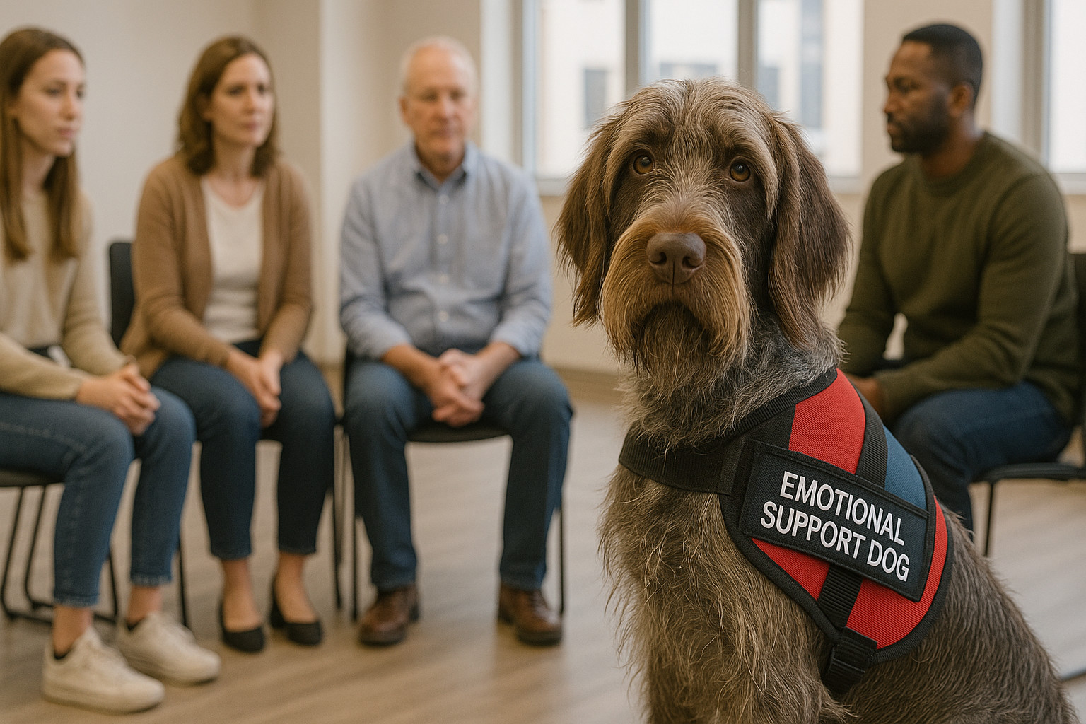 Wirehaired Pointing Griffon as an Emotional Support Dog