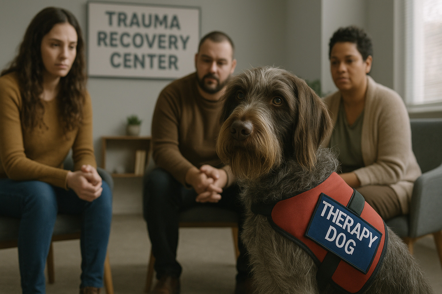 Wirehaired Pointing Griffon as a Therapy Dog