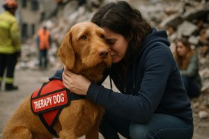 Wirehaired Vizsla as a Therapy Dog