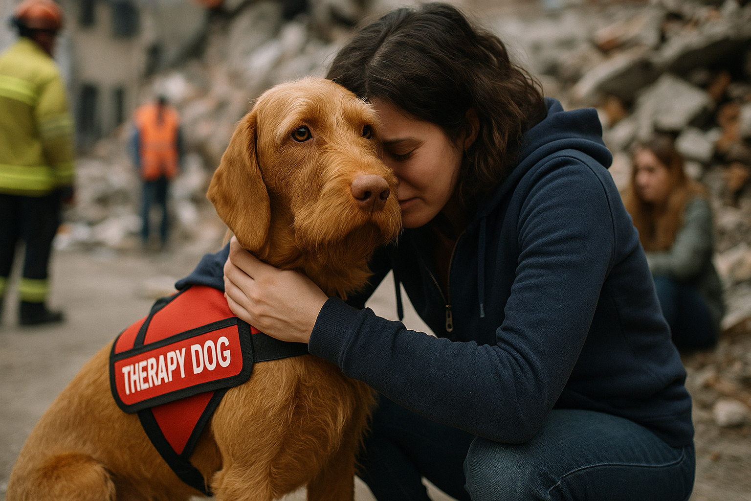 Wirehaired Vizsla as a Therapy Dog